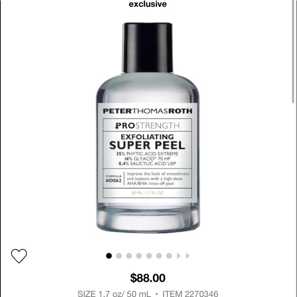 Exfoliating super peel